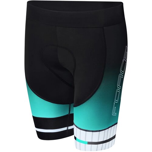Force Dash Lady Women's Cycling Shorts with Chamois - Turquoise, XS Cene