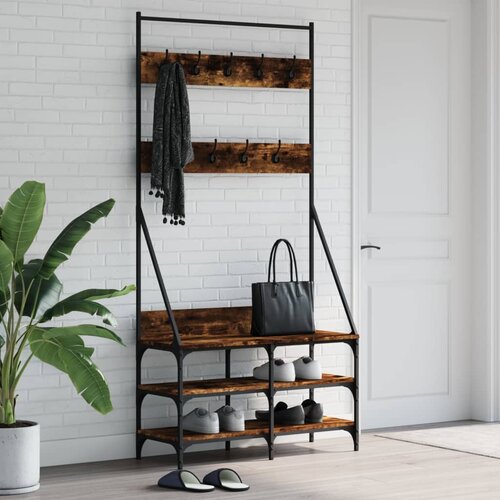 vidaXL Stalak za odjeću i cipele boja hrasta 90x34x184 cm Cijene