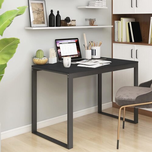 VidaXL Stol za računalo crni 110 x 60 x 73 cm od iverice Slike