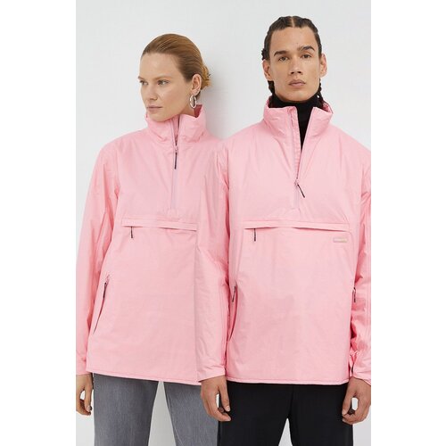 Rains Jakna 15490 Padded Nylon Anorak boja: ružičasta, za prijelazno razdoblje Slike