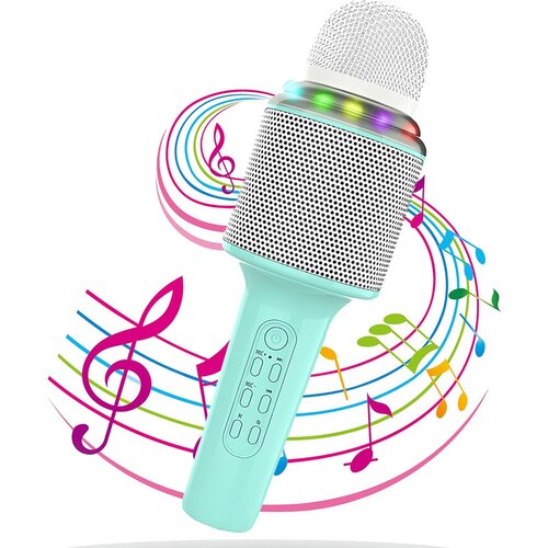 Mikrofon karaoke + zvučnik MKF X3 plavi Cene