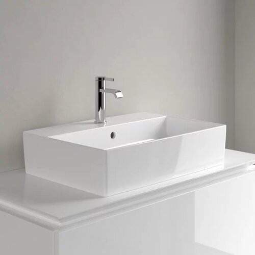 Villeroy Boch 4A076001 Memento 2.0 60 x 42 cm nadpultni keramični umivalnik z odprtino za armaturo Slike
