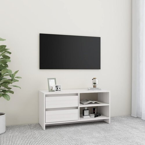 vidaXL TV ormarić bijeli 80 x 31 x 39 cm od masivne borovine Cijene