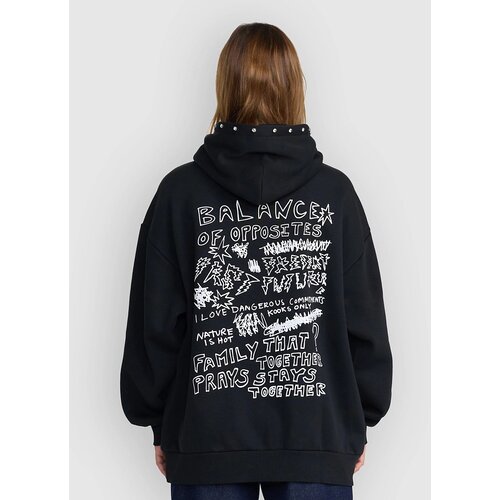 Rvca Dani Miller Oversized Hoodie black Slike