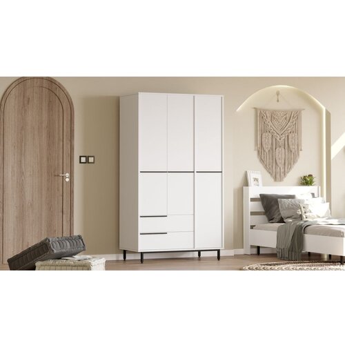 Woody Fashion Ormar 12,2x195,6x55cm Bijeli Cene