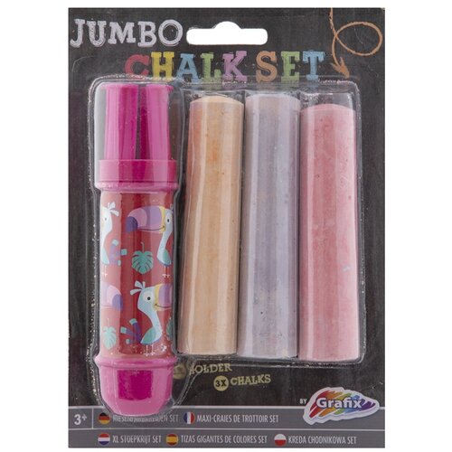 JUMBO kreda za pločnik z držalom 3 kosi | Različni odtenki Cene