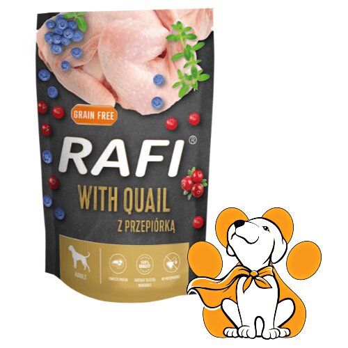 Rafi Dog Grain Free Quail 500g, Vlažna Hrana Sa Prepelicom Za Raznovrsnu Ishranu Cene