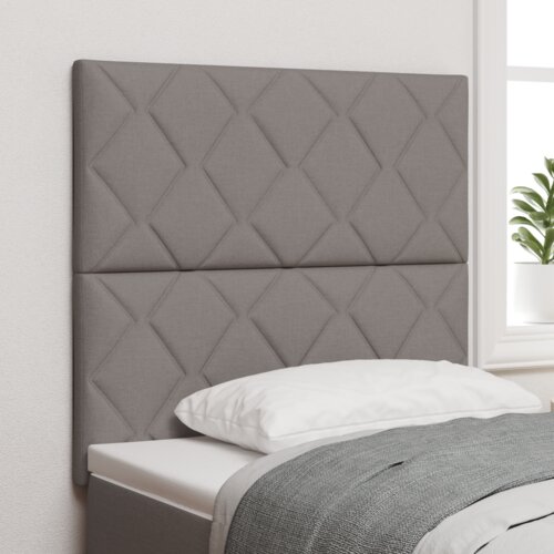  LED Uzglavlje Dizajn Dijamantnih Blokova Taupe 100 cm Tkanina Cijene