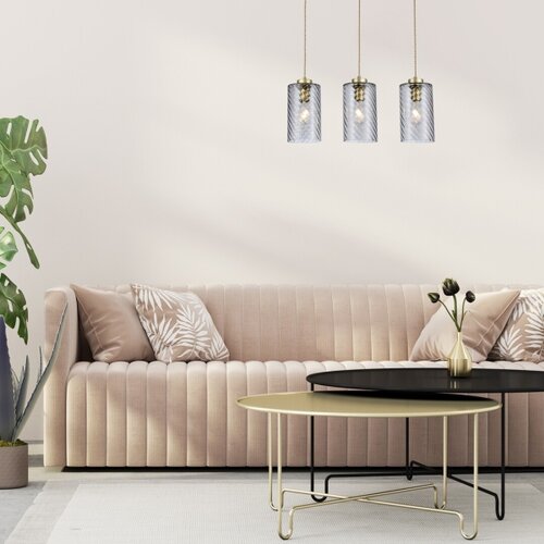 Rabalux sheila, visilica E27 3x40W, zlato Slike