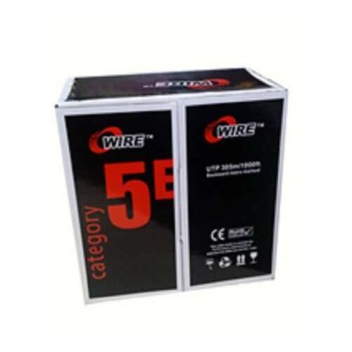 Owire LAN UTP kabl Cat5E Solid/CCA/0,5mm/Sivi/305m Slike