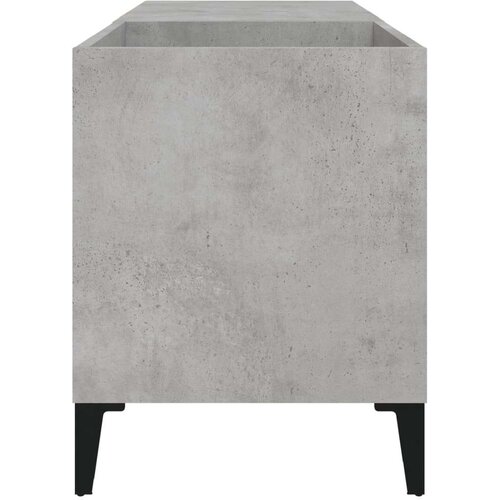 vidaXL Omarica za gramofonske plošče betonsko siva 84,5x38x48 cm les Cene
