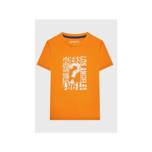 Guess Majica N3GI00 K8HM0 Oranžna Regular Fit