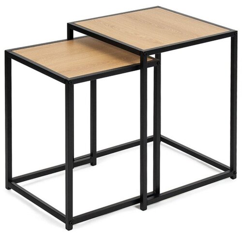 Bonami Essentials Pomoćni stolići u setu 2 kom u dekoru hrasta 38x38 cm Noah &ndash; Cijene