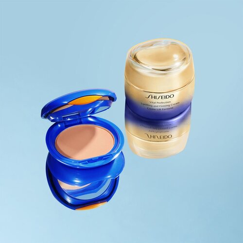 Shiseido Expert Sun Protector UV Protective Compact Foundation SPF30 vodoodporni kompaktni puder nadomestno polnilo odtenek Medium Brown 12 g Slike