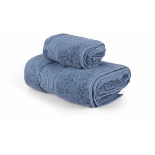 Chicago set - blue blue towel set (2 pieces) Slike