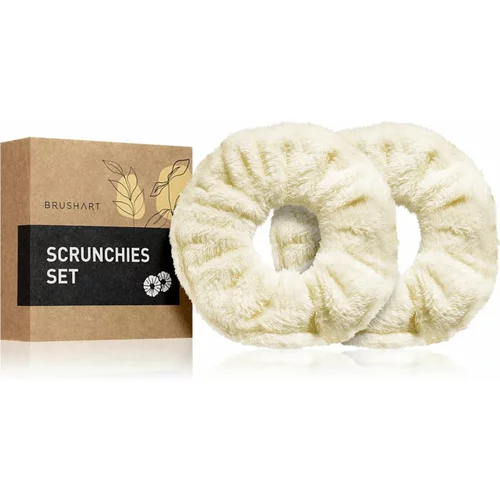 BrushArt Home Salon Towel scrunchie gumice za kosu Cream (2 kom)