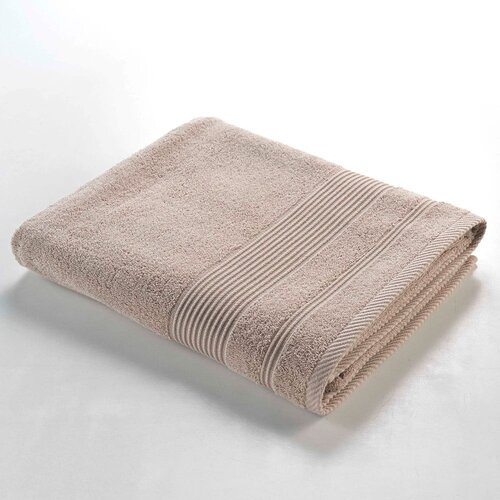 Douceur d intérieur Bež bombažna brisača iz frotirja 90x150 cm Tendresse – Cene
