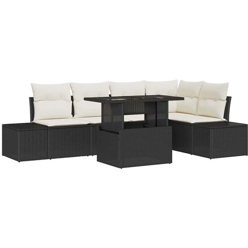  Sjedeća garnitura za vrt 6 kom. poliratan 264 x 154 x 85 cm Slike