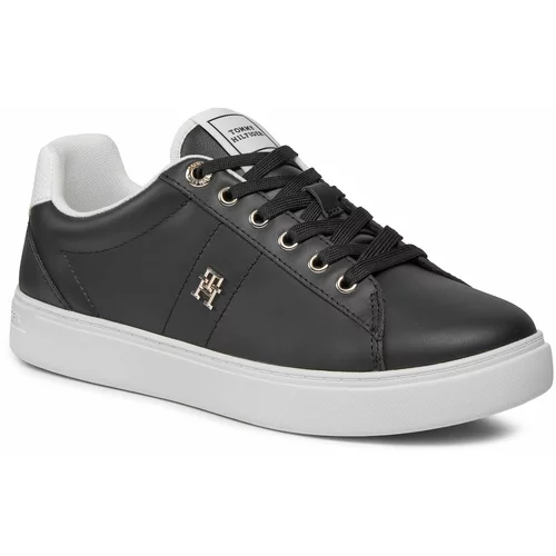 Tommy Hilfiger Superge Essential Elevated Court Sneaker FW0FW07685 Black BDS