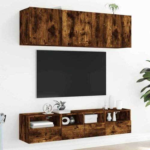 VidaXL Zidni TV ormarići 2 kom boja hrasta 40 x 30 x 30 cm drveni Slike