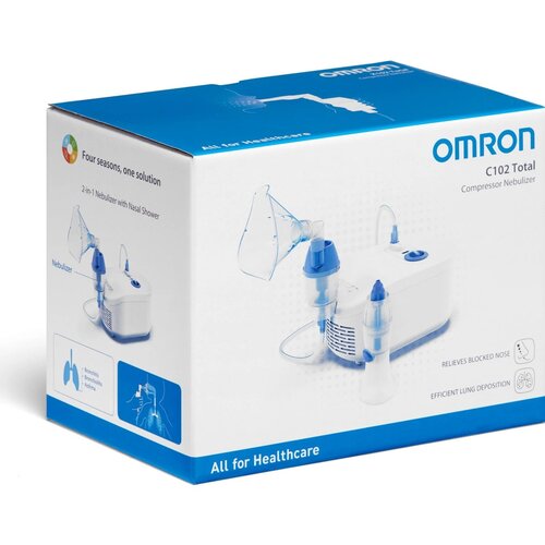 Omron X102 Total 2-v-1 inhalator z nosno prho (NE-C102-EO) Slike