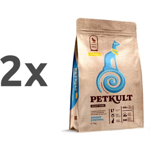 Petkult Cat Adult Care Weight Control - piščanec 2 x 7 kg Cene