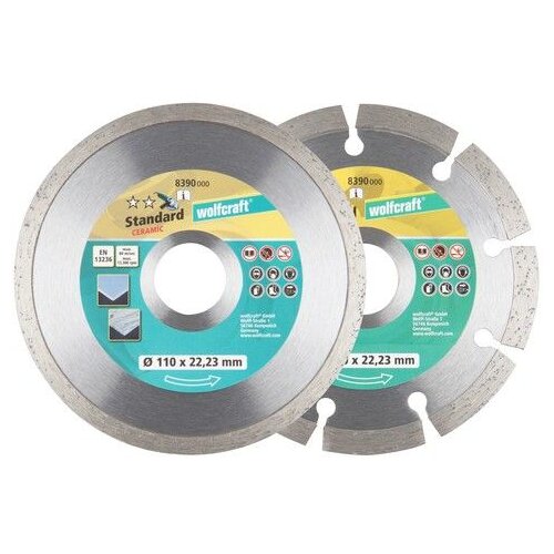 Wolfcraft W8390 Komplet dijamantnih reznih ploča, 2-dij FI 110 mm Cijene