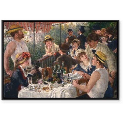  Slika - Pierre-Auguste Renoir – Luncheon of the Boating Party 60x40 U crnom drvenom okviru Cene
