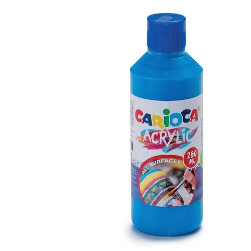 Carioca Akrilna barva 250 ml v modri barvi - Cene
