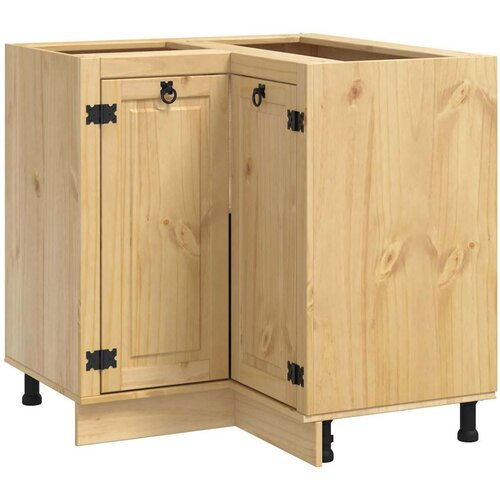  Cabinet s policom Med 60 x 32 x 40 cm Čvrsto borovo drvo Slike