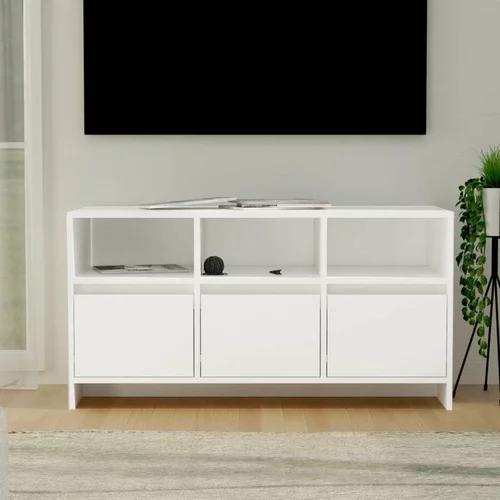 TV omarica bela 102x37,5x52,5 cm iverna plošča, (20731876)