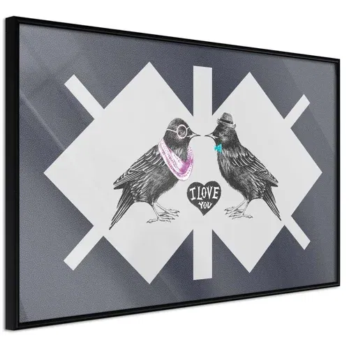  Poster - Bird Love 45x30