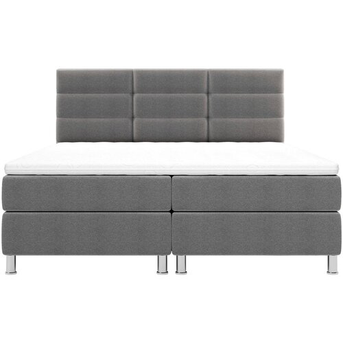 CARRYHOME POSTELJA Z VZMETNICO 140 cm x 200 cm , tekstil antracit Slike