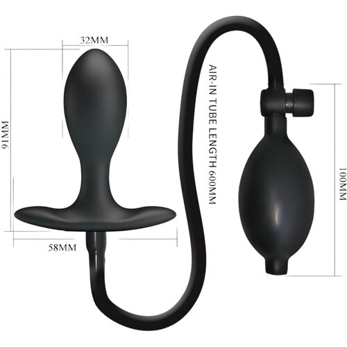 Pretty Love Inflatable Anal Plug Black Slike