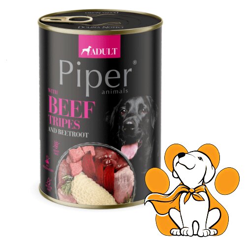 Piper Dog Beef Tripes 400g, Vlažna Hrana Za Pse Sa Goveđim Buragom Za Probavu Cene