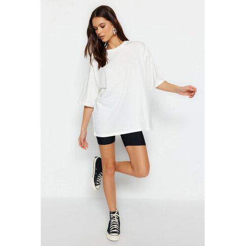 TRENDYOLMILLA Ženska majica TWOSS23TS00040, Bela Cene