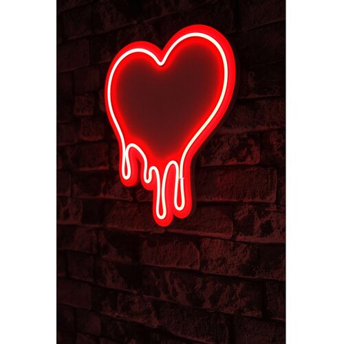 Wallity Zidna LED dekoracija Melting Heart, 375 cm, IP67, 12V , 470 lm, Crvena Slike