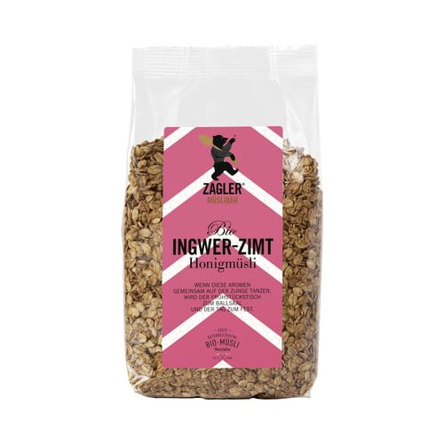 ZAGLER MÜSLIBÄR Bio muesli z ingverjem, cimetom in medom Cene