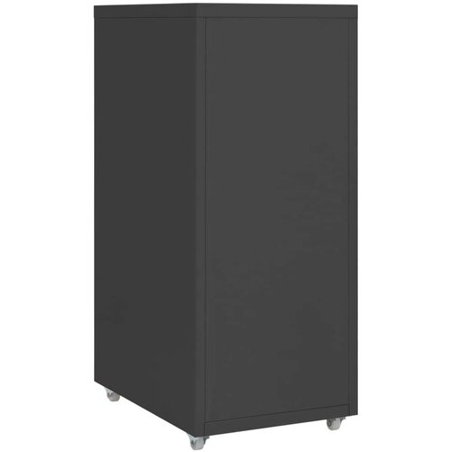 VidaXL mobilni ormarić za spise antracit 28 x 41 x 69 cm metalni Slike