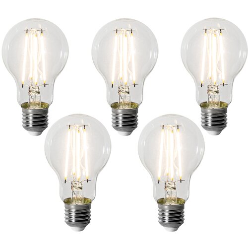 LUEDD Komplet 5 E27 zatemnitvenih LED žarnic A60 8W 900 lm 3000K Slike