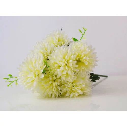  Šopek umetnih krizantem (višina: 47 cm, Ø 24 cm, 9 cvetov, bele barve)