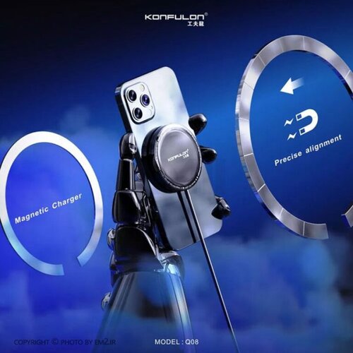 Konfulon bežični punjač magnetic  Q08 type-c 15W fast crni Cene