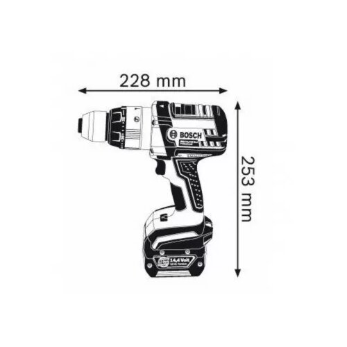 Bosch premium aku udarni izvijač GSB 14,4 VE-2-Li Slike