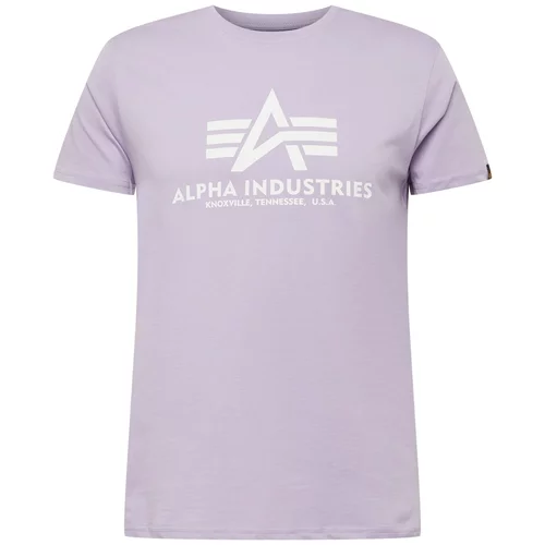 Alpha Industries Majica mauve / bela