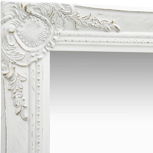  Zidno ogledalo u baroknom stilu 40 x 40 cm bijelo Slike