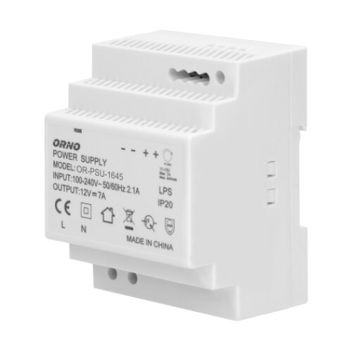 Orno Napajanje za DIN &scaron;inu 12V DC 7A 84W 4P OR-PSU-1645 Cene