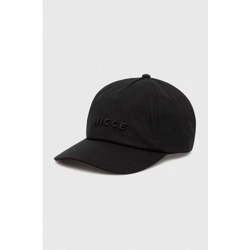 Nicce Bombažna bejzbolska kapa črna barva