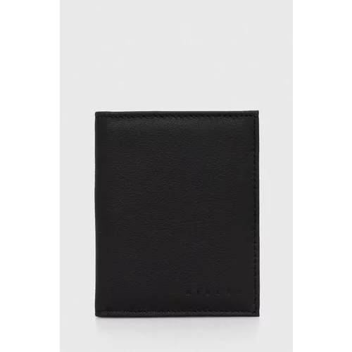 Sisley Usnjena denarnica moški, črna barva