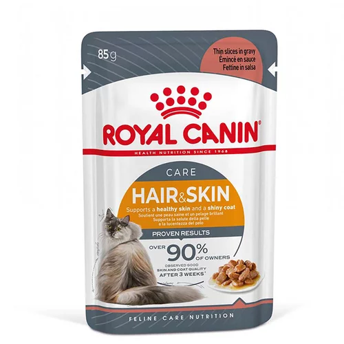Royal Canin Hair & Skin Care - Dodatna mokra hrana: 12 x 85 g Intense Beauty u umaku