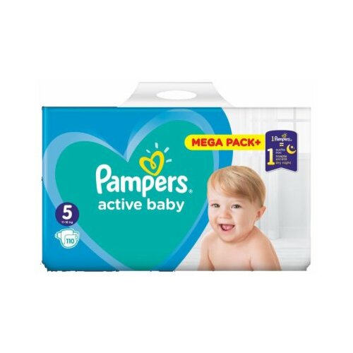 Pampers active baby pelene 5 110 komada Slike